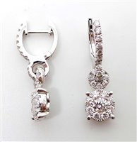 Orecchini Bravo Gioielli Donna in Oro bianco Diamante 0.5 Ct INVISIBLE - INVISIBLE